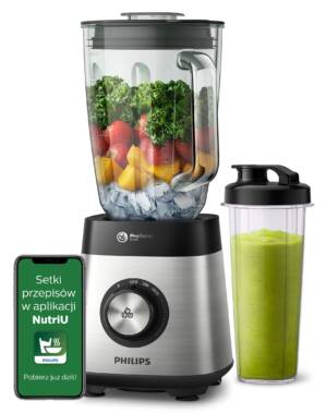 blender kielichowy philips hr3573/90 + 1 bidon w komplecie