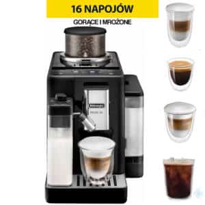 ekspres delonghi rivelia exam 440.55.b kawa mrożona (2 wymienne zbiorniki kawy)