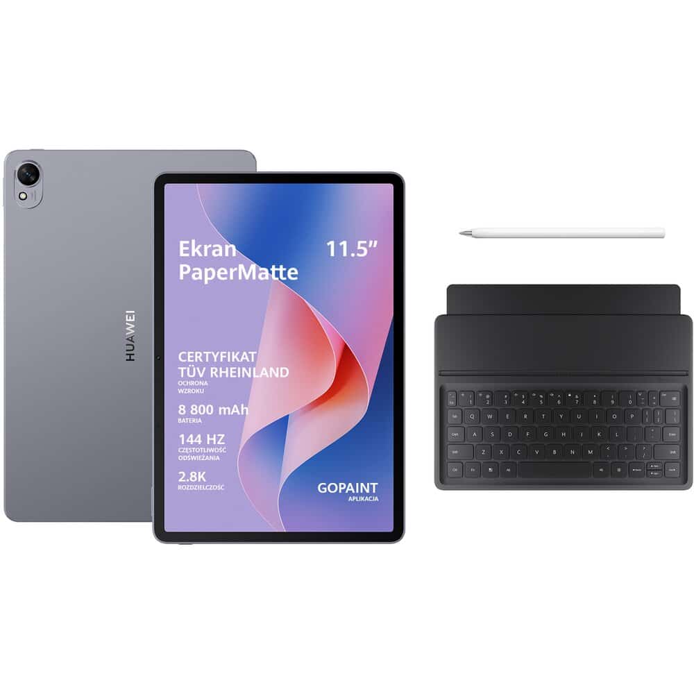 tablet huawei matepad 11.5"s 8/256 gb wi fi szary + rysik + klawiatura
