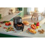 frytkownica beztłuszczowa philips essential ovi mini hd9252/90 czarny air fryer
