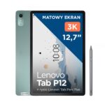 Tablet LENOVO Tab P12 Matowy Ekran 12.7″ 8/128 GB Wi-Fi Zielony + Rysik