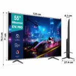 telewizor hisense 55e7kq pro 55" qled 4k 144hz dolby vision dolby atmos hdmi 2.1