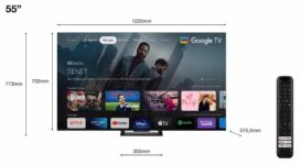 telewizor tcl 55c745 55" qled 4k 144hz google tv full array dolby vision dolby atmos hdmi 2.1