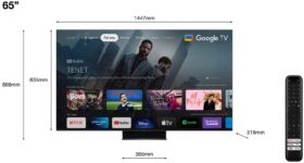 telewizor tcl 65c845 65" miniled 4k 144hz google tv dolby vision dolby atmos hdmi 2.1